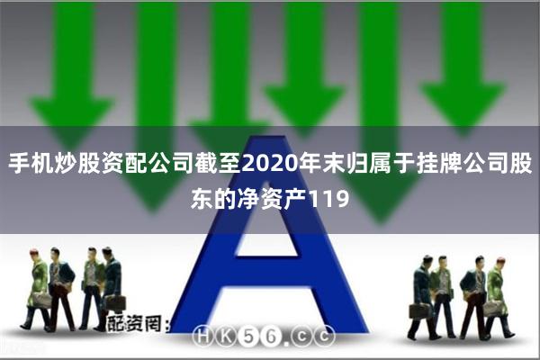 手机炒股资配公司截至2020年末归属于挂牌公司股东的净资产119