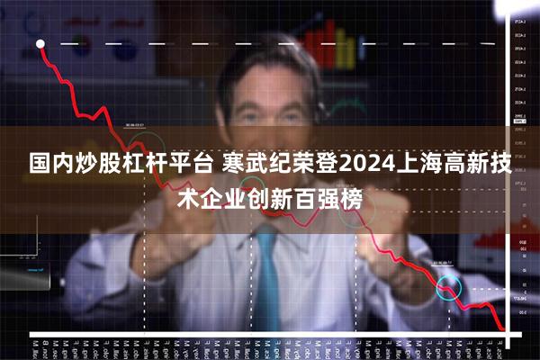 国内炒股杠杆平台 寒武纪荣登2024上海高新技术企业创新百强榜