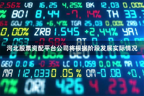河北股票资配平台公司将根据阶段发展实际情况
